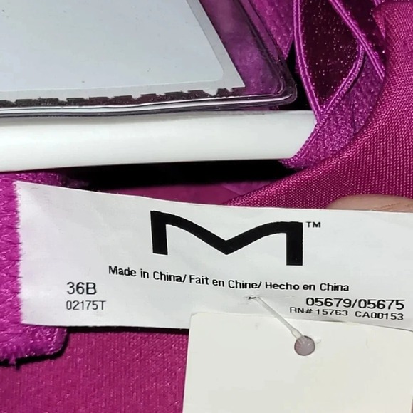 36C Maidenform 5679 Self Expressions Push-Up UW Bra Pink NWT - Picture 4 of 5